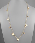 Cowry Shell & Tassel Bead Necklace