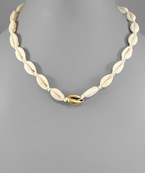  Braided Cowry Shell Necklace