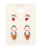  Christmas Theme Earrings Set