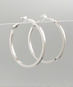  Thick Square Cut Hoops