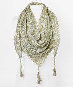  Abstract Floral Scarf