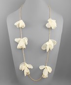  Chiffon Flower Necklace