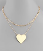  Heart & Chain Necklace