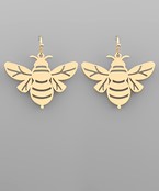  Bee Disk Earrings
