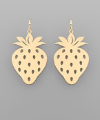 Strawberry Disk Earrings