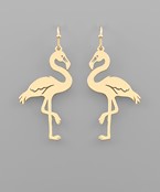  Flamingo Disk Earrings