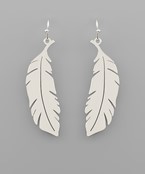  Feather Disk Earrings
