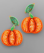  Pumpkin Bead Earrings