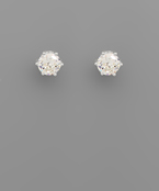  CZ:7mm.Round Pronged Stud/Post