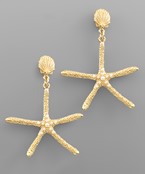  Shell Starfish Earrings