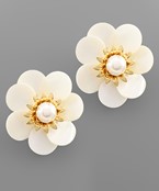  Shell Flower Earrings