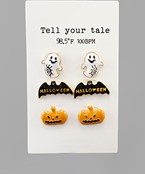  Halloween Epoxy Earring Set