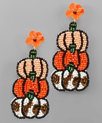  3 Tier Pumpkin Earrings