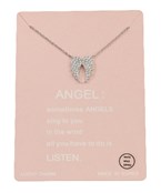  CZ Wing Necklace