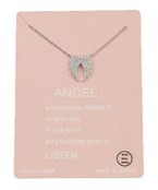  CZ Wing Necklace
