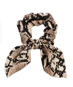  Snake Skin Short Pony Scrunchie
