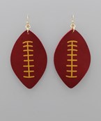  Football Leather Earrings