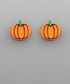  Acrylic Pumpkin Earrings