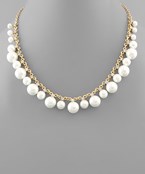  Graduate Pearl Link Necklace