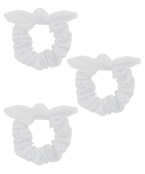  Solid Bow Scrunchie Set