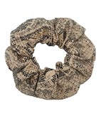 Python Faux Leather Scrunchie