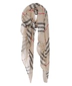  Plaid Print Scarf