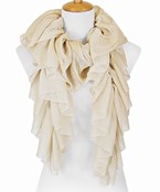  Ruffled Shimmer Oblong Scarf