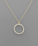  Crystal Circle Necklace