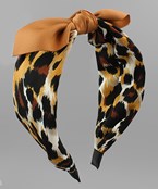  Leopard Ribbon Headband
