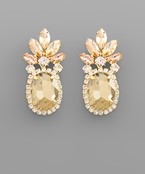  Oval & Marquise Crystal Earrings