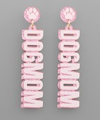  DOGMOM Letter Earrings