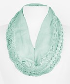  Lace Overlay Scarf