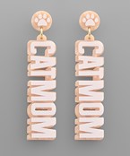  CATMOM Letter Earrings