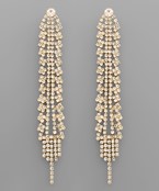  Crystal Cascade Style Earrings