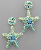  Beaded Starfish Earrings