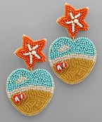  Beach Theme Beaded Earrings