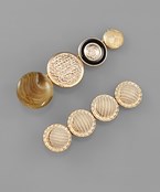  Thread Ball & Acrylic Disc Hair Pin Set