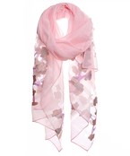  Floral Border Scarf