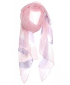  Feather Border Sheer Scarf