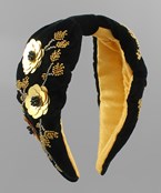  Sequin Flower & Bead Headband
