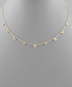  State Letter Necklace
