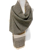  Stripe Soft Oblong Scarf