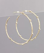  Crystal Point Hoops