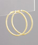  50mm CZ Pave Hoops