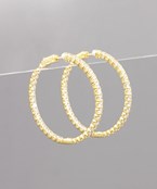  40mm CZ Pave Hoops