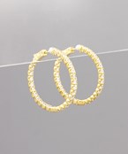  30mm CZ Pave Hoops