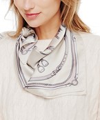  Equestrian Theme Print Silky Bandana