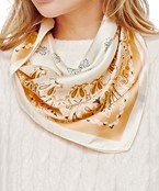  Paisley Border Print Silky Bandana