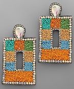  Color Box Rectangle Earrings