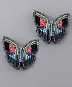  Bead Butterfly Earrings